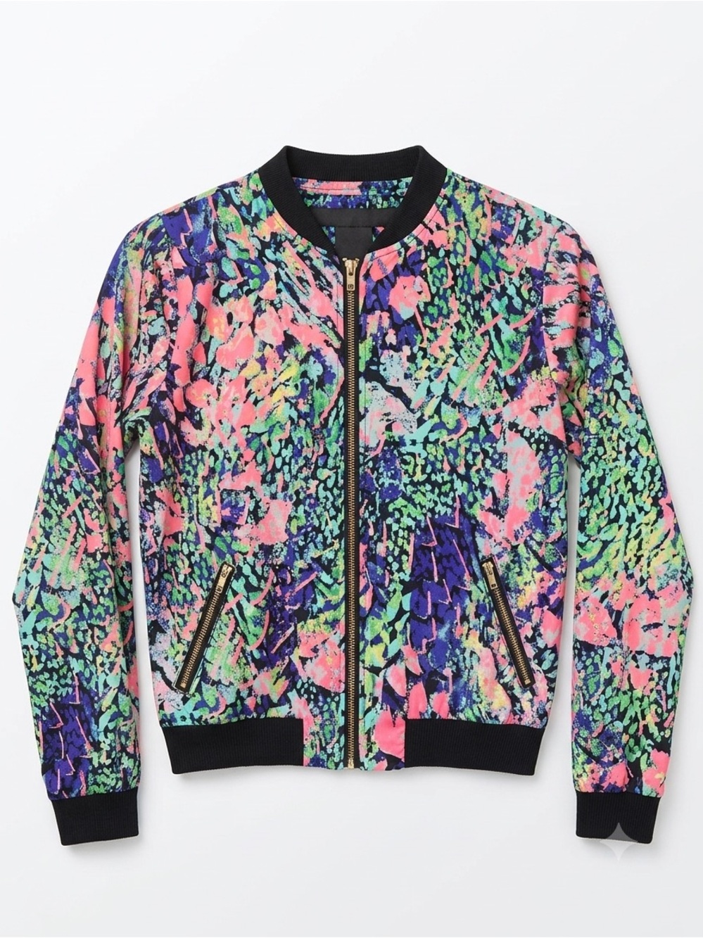 Streetwear Society Multicolor Printed Lightweight Bomber
